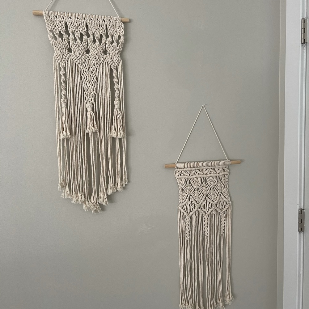 Macrame hangings